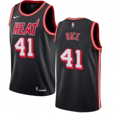 Youth Nike Miami Heat #41 Glen Rice Authentic Black Black Fashion Hardwood Classics NBA Jersey