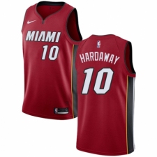 Men's Nike Miami Heat #10 Tim Hardaway Authentic Red NBA Jersey Statement Edition