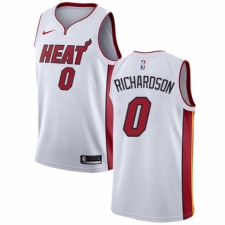 Men's Nike Miami Heat #0 Josh Richardson Authentic NBA Jersey - Association Edition