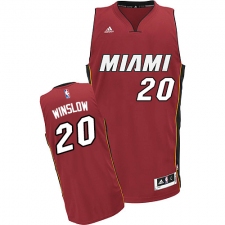 Women's Adidas Miami Heat #20 Justise Winslow Swingman Red Alternate NBA Jersey