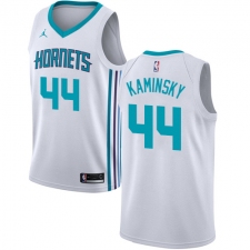 Women's Nike Jordan Charlotte Hornets #44 Frank Kaminsky Swingman White NBA Jersey - Association Edition