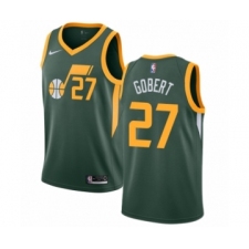 Men's Nike Utah Jazz #27 Rudy Gobert Green Swingman Jersey - Earned Edition