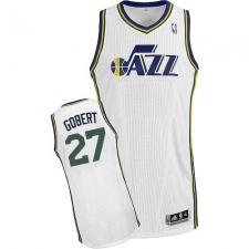 Youth Adidas Utah Jazz #27 Rudy Gobert Authentic White Home NBA Jersey