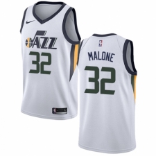 Women's Nike Utah Jazz #32 Karl Malone Authentic NBA Jersey - Association Edition