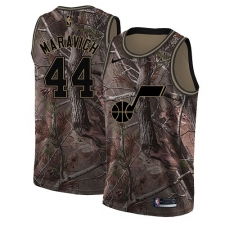 Men's Nike Utah Jazz #44 Pete Maravich Swingman Camo Realtree Collection NBA Jersey