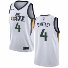 Men's Nike Utah Jazz #4 Adrian Dantley Authentic NBA Jersey - Association Edition