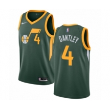 Youth Nike Utah Jazz #4 Adrian Dantley Green Swingman Jersey - Earned Edition