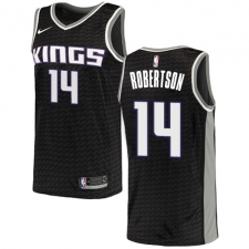 Men's Nike Sacramento Kings #14 Oscar Robertson Authentic Black NBA Jersey Statement Edition