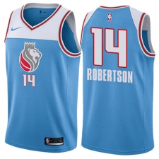 Youth Nike Sacramento Kings #14 Oscar Robertson Swingman Blue NBA Jersey - City Edition