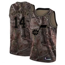 Women's Nike Utah Jazz #14 Jeff Hornacek Swingman Camo Realtree Collection NBA Jersey