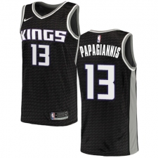 Men's Nike Sacramento Kings #13 Georgios Papagiannis Swingman Black NBA Jersey Statement Edition