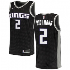 Men's Nike Sacramento Kings #2 Mitch Richmond Authentic Black NBA Jersey Statement Edition