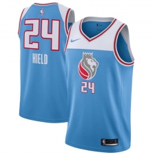 Women's Nike Sacramento Kings #24 Buddy Hield Swingman Blue NBA Jersey - City Edition