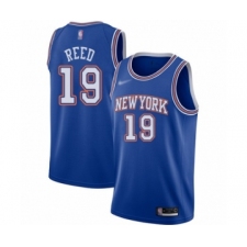 Women's New York Knicks #19 Willis Reed Authentic Blue Basketball Jersey - Statement Edition
