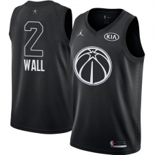 Men's Nike Jordan Washington Wizards #2 John Wall Swingman Black 2018 All-Star Game NBA Jersey