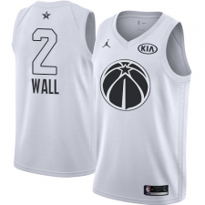 Men's Nike Jordan Washington Wizards #2 John Wall Swingman White 2018 All-Star Game NBA Jersey