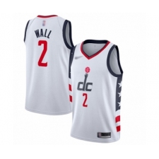 Women's Washington Wizards #2 John Wall Swingman White Basketball Jersey - 2019 20 City Edition
