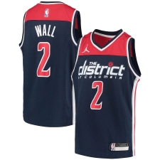 Youth Washington Wizards #2 John Wall Jordan Brand Navy 2020-21 Swingman Player Jersey
