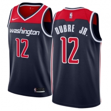 Men's Nike Washington Wizards #12 Kelly Oubre Jr. Authentic Navy Blue NBA Jersey Statement Edition