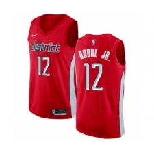 Men's Nike Washington Wizards #12 Kelly Oubre Jr. Red Swingman Jersey - Earned Edition