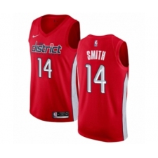 Men's Nike Washington Wizards #14 Jason Smith Red Swingman Jersey - Earned Edition
