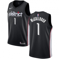 Men's Nike Washington Wizards #1 Chris McCullough Swingman Black NBA Jersey - City Edition