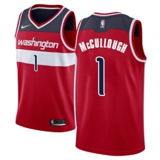 Youth Nike Washington Wizards #1 Chris McCullough Swingman Red Road NBA Jersey - Icon Edition