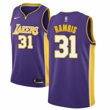 Youth Nike Los Angeles Lakers #31 Kurt Rambis Authentic Purple NBA Jersey - Icon Edition