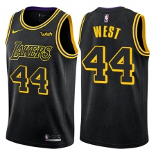 Women's Nike Los Angeles Lakers #44 Jerry West Swingman Black NBA Jersey - City Edition