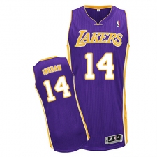 Women's Adidas Los Angeles Lakers #14 Brandon Ingram Authentic Purple Road NBA Jersey