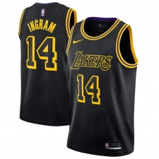 Youth Nike Los Angeles Lakers #14 Brandon Ingram Swingman Black NBA Jersey - City Edition
