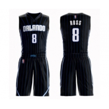 Men's Orlando Magic #8 Terrence Ross Authentic Black Basketball Suit Jersey Statement Edition