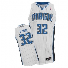 Women's Adidas Orlando Magic #32 Shaquille O'Neal Authentic White Home NBA Jersey