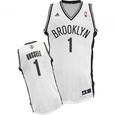 Women's Adidas Brooklyn Nets #1 D'Angelo Russell Swingman White Home NBA Jersey