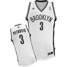 Men's Adidas Brooklyn Nets #3 Drazen Petrovic Swingman White Home NBA Jersey