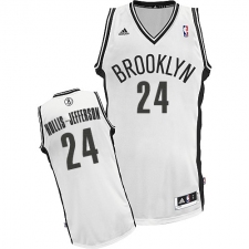 Men's Adidas Brooklyn Nets #24 Rondae Hollis-Jefferson Swingman White Home NBA Jersey