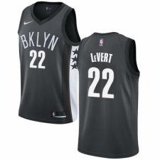 Men's Nike Brooklyn Nets #22 Caris LeVert Authentic Gray NBA Jersey Statement Edition