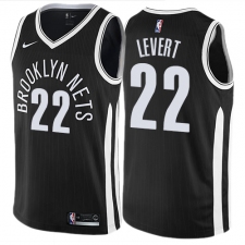 Men's Nike Brooklyn Nets #22 Caris LeVert Swingman Black NBA Jersey - City Edition