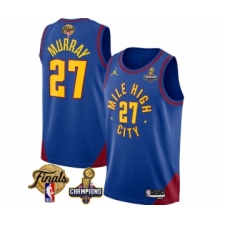 Men's Denver Nuggets #27 Jamal Murray Blue 2023 Nuggets Champions And Finals Statemenr Edition Stitched Basketball Jersey
