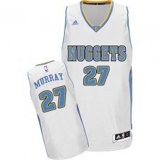 Youth Adidas Denver Nuggets #27 Jamal Murray Swingman White Home NBA Jersey