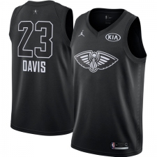 Men's Nike Jordan New Orleans Pelicans #23 Anthony Davis Swingman Black 2018 All-Star Game NBA Jersey