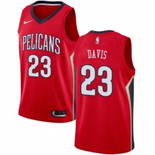 Youth Nike New Orleans Pelicans #23 Anthony Davis Authentic Red Alternate NBA Jersey Statement Edition