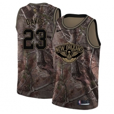 Youth Nike New Orleans Pelicans #23 Anthony Davis Swingman Camo Realtree Collection NBA Jersey