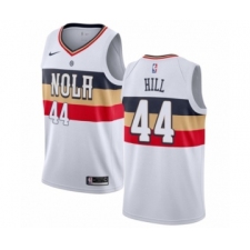 Youth Nike New Orleans Pelicans #44 Solomon Hill White Swingman Jersey - Earned Edition