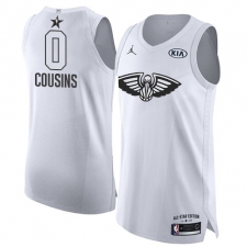 Men's Nike Jordan New Orleans Pelicans #0 DeMarcus Cousins Authentic White 2018 All-Star Game NBA Jersey