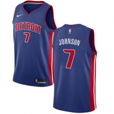 Men's Nike Detroit Pistons #7 Stanley Johnson Swingman Royal Blue Road NBA Jersey - Icon Edition