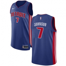 Women's Nike Detroit Pistons #7 Stanley Johnson Authentic Royal Blue Road NBA Jersey - Icon Edition