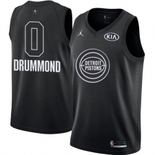 Men's Nike Detroit Pistons #0 Andre Drummond Swingman Black 2018 All-Star Game NBA Jersey
