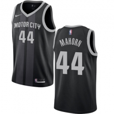 Women's Nike Detroit Pistons #44 Rick Mahorn Swingman Black NBA Jersey - City Edition