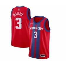 Youth Detroit Pistons #3 Ben Wallace Swingman Red Basketball Jersey - 2019 20 City Edition